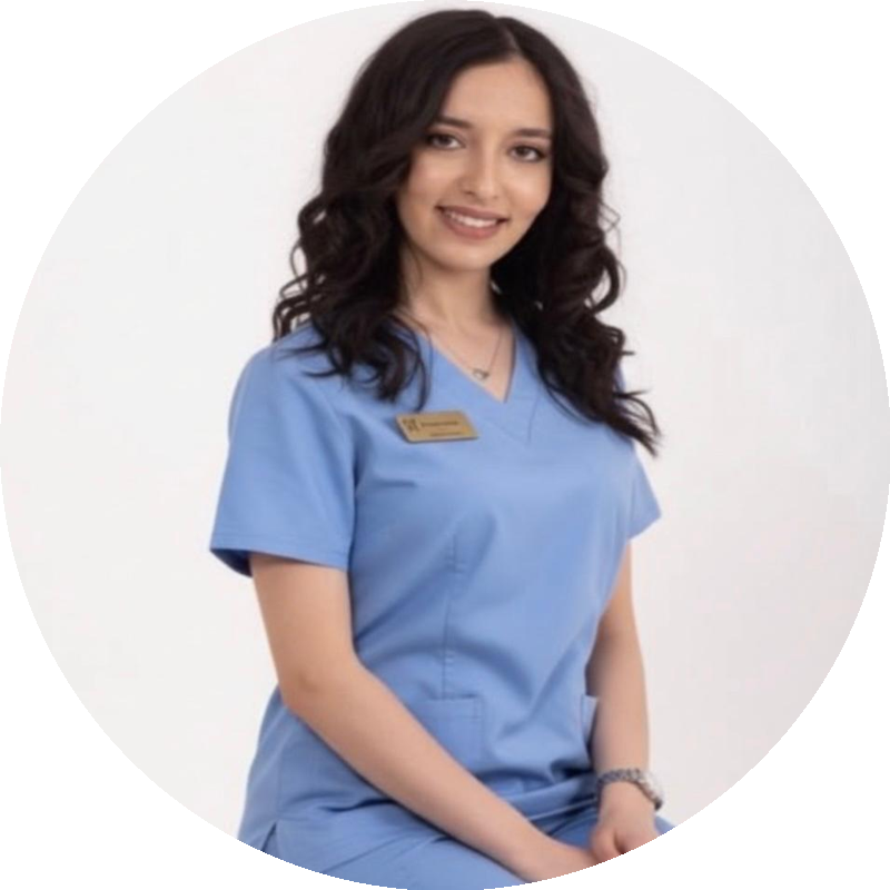 Portrait du Dr Amira Gharbi, chirurgien-dentiste à La Soukra, Ariana